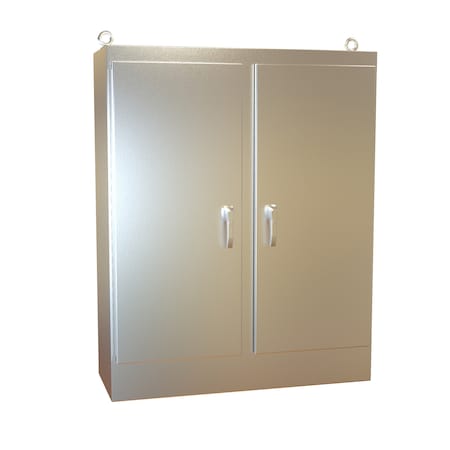 Hammond 3 Point Latch with Padlock Handle Electrical Enclosures, 60 in H, 18 in D, 48 in W HN4FS604818SS